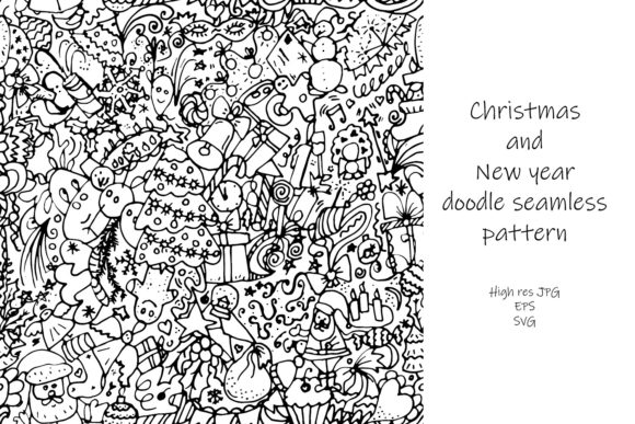 Christmas Doodle Seamless Pattern: A Versatile Design for Creative Projects