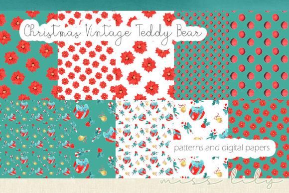Christmas Vintage Teddy Bear Papers: A Nostalgic Touch for Modern Creativity