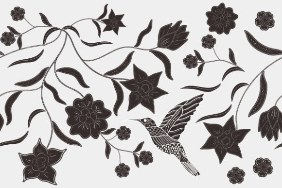 Floral Line Batik Traditional