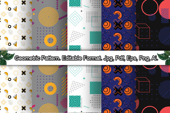 Geometric Pattern Design Set 5 Pack