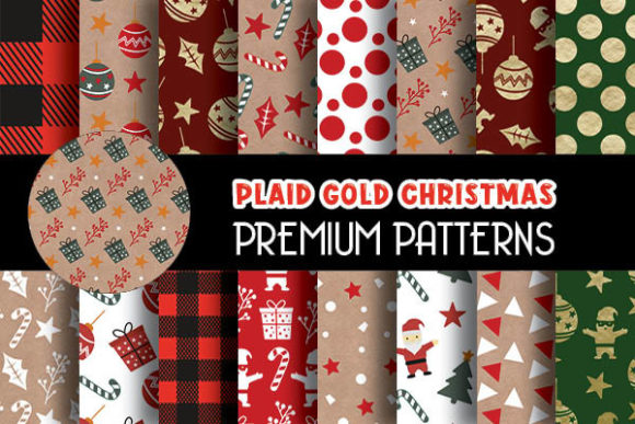 Plaid Gold Christmas Digital Papers: A Strategic Resource for Creative Projects