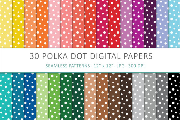 Polka Dot Digital Papers