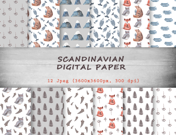 Watercolor Scandinavian Seamless Pattern: A Strategic Design Resource