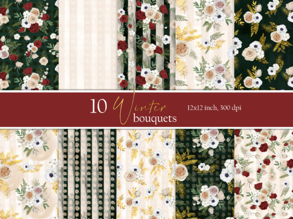 Winter Digital Paper Pack: A Creative Resource for Digital Scrapbooking and More